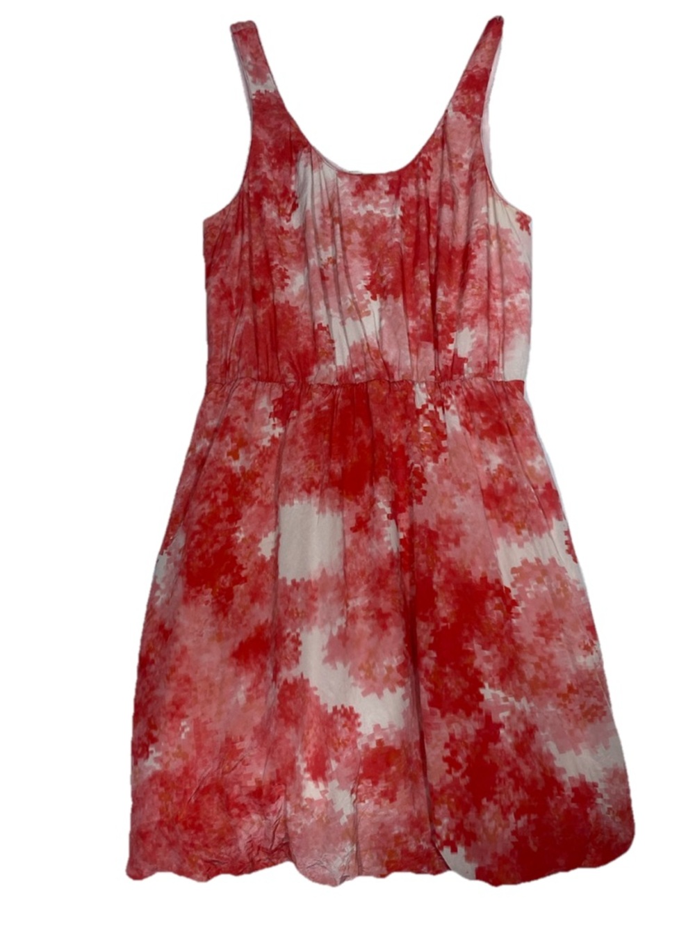 Broadway and Broome Pink and White Silk Bubble Dress Women’s Size 4